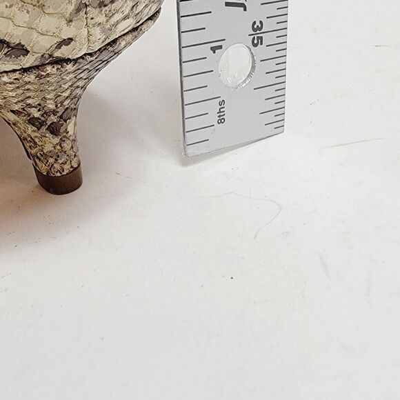 NEW Coach Mandy Kitten Heel Snakeskin Embossed Leather Pumps SIZE 8 - Picture 9 of 11